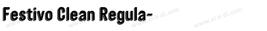 Festivo Clean Regula字体转换
